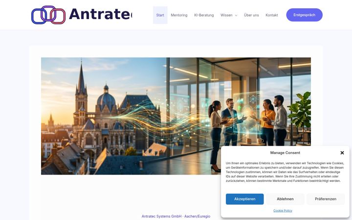 Screenshot of antratec.de