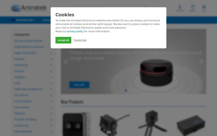 Captura de pantalla de antratek.com