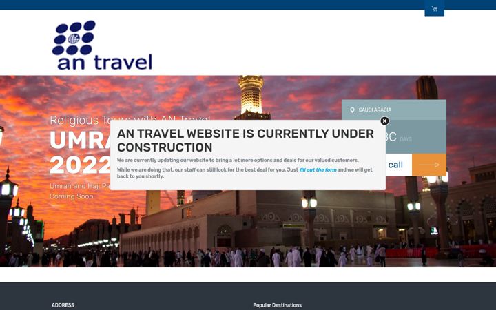 Screenshot of antravel.co