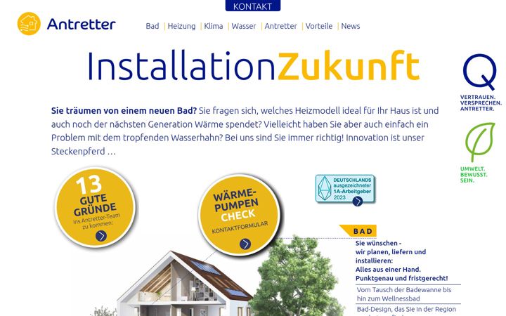 Screenshot of antretter-rixner.de