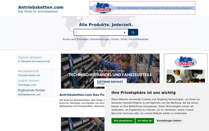 Screenshot of antriebsketten.com