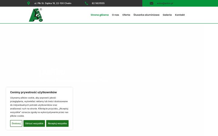 Screenshot of antro.pl