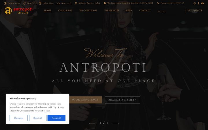 Screenshot of antropoti.com