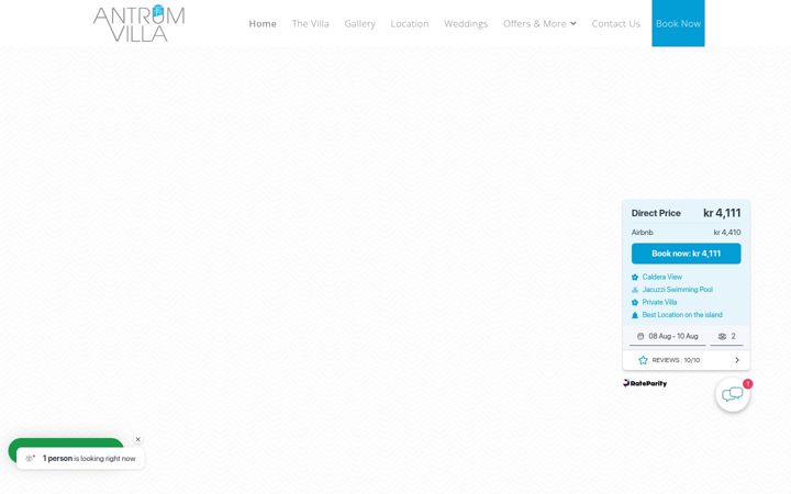 Screenshot of antrum-santorini.com