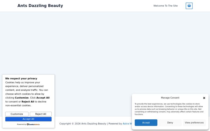 Screenshot of antsdazzlingbeauty.com