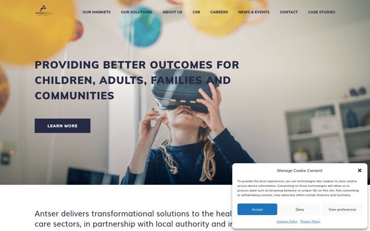 Screenshot of antser.com