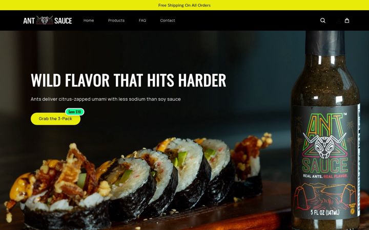 Screenshot of antsgourmet.com