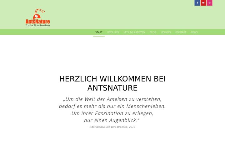 Screenshot ta' antsnature.de