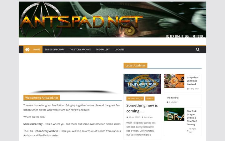 Screenshot ta' antspad.net