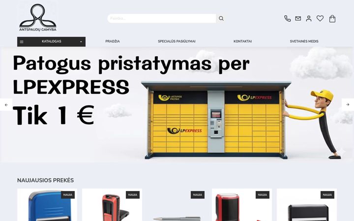 Screenshot of antspaudugamyba.eu