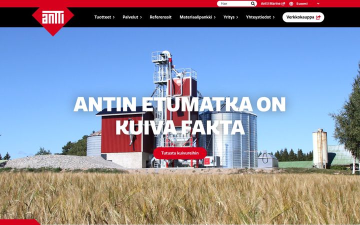 Screenshot of antti.fi