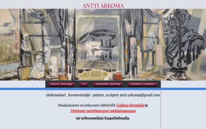 Capture d'écran de anttiarkoma.com