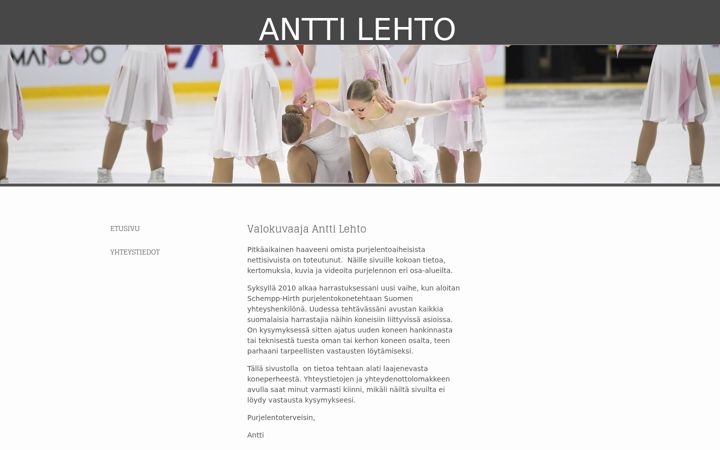 Screenshot of anttilehto.fi