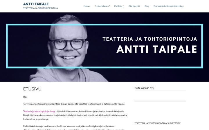 Screenshot of anttitaipale.com