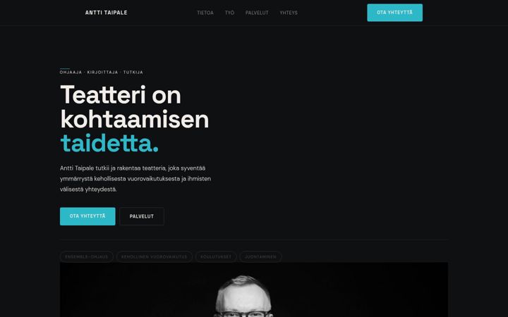 Screenshot of anttitaipale.fi