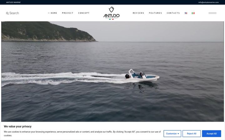 Screenshot of antudomarine.com