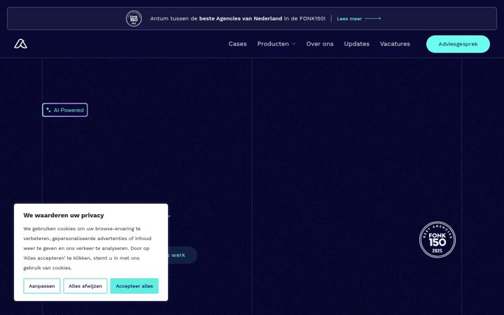 Screenshot of antum.nl