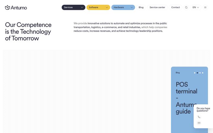 Screenshot of antumo.com