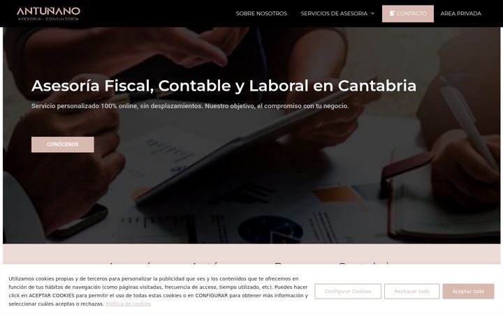 Capture d'écran de antunanoasesoria.com