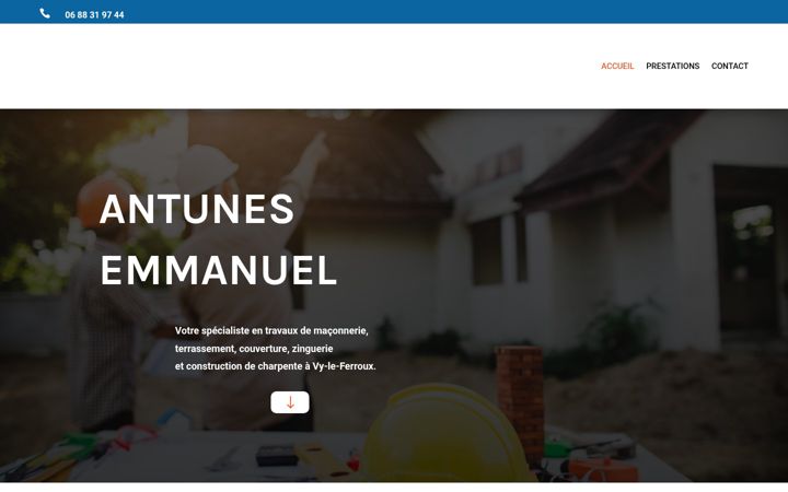 Screenshot of antunes-emmanuel.fr