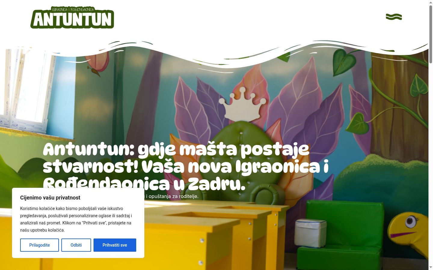 Zrzut ekranu banera zgody wyświetlanego przed jakąkolwiek interakcją