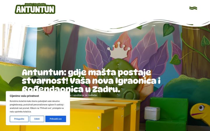 Screenshot of antuntun-zadar.com