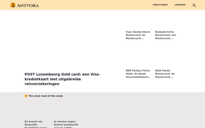 Screenshot of antvora.com