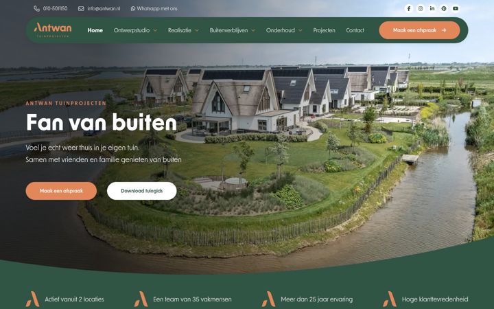 Screenshot of antwan.nl