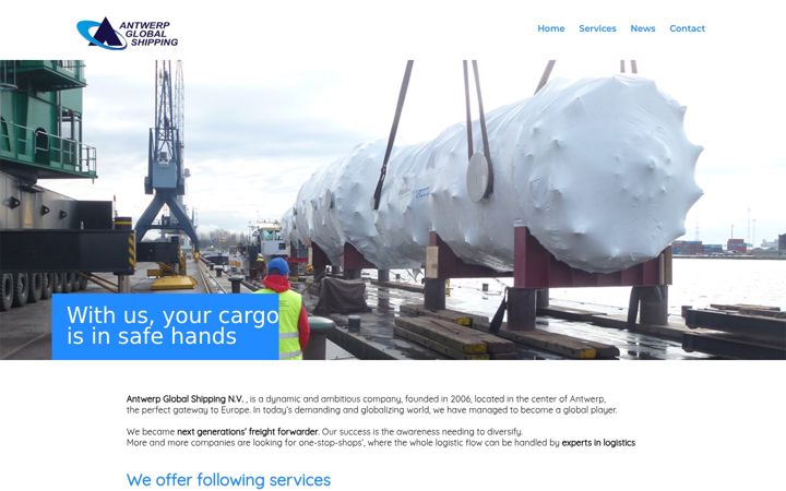 Screenshot of antwerpglobalshipping.com
