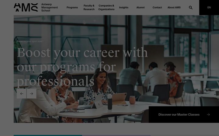 Screenshot of antwerpmanagementschool.be
