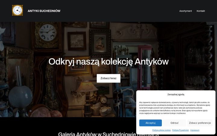 Screenshot of antyki-suchedniow.pl