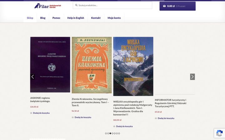 Screenshot ta' antykwariat-filar.pl