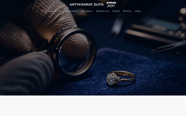 Screenshot di antykwariatzlota.pl