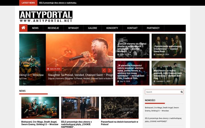 Screenshot of antyportal.net