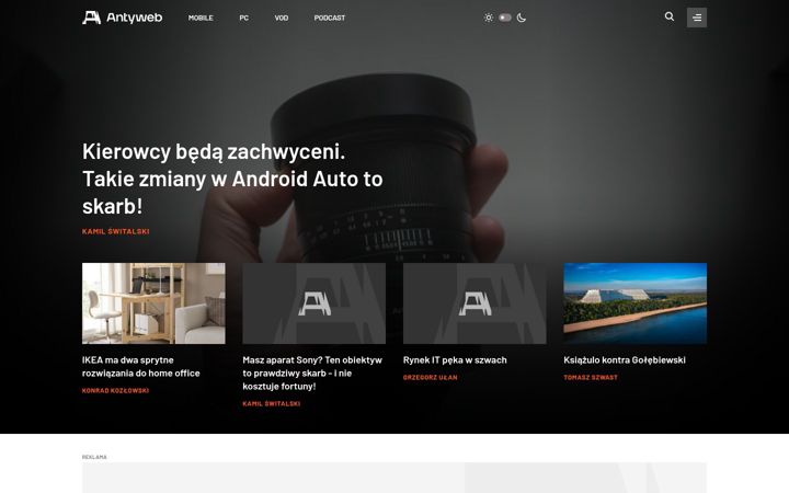 Screenshot of antyweb.pl