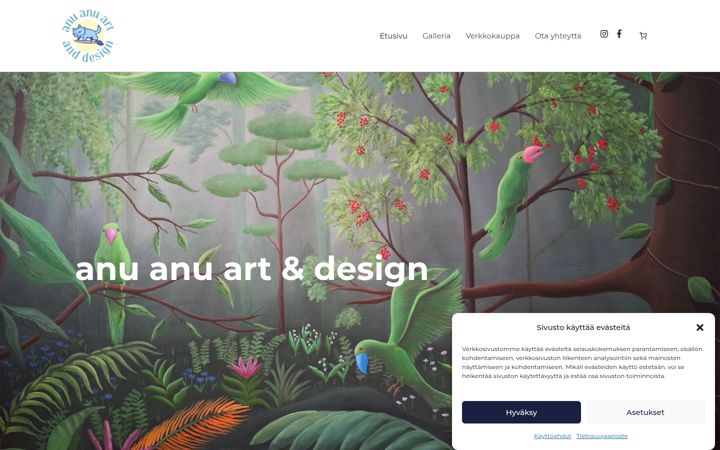 Screenshot von anuanuart.com
