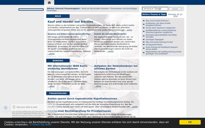 Screenshot ta' anuber.de