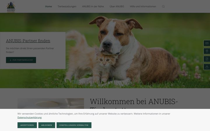 Screenshot of anubis-tierbestattungen.de