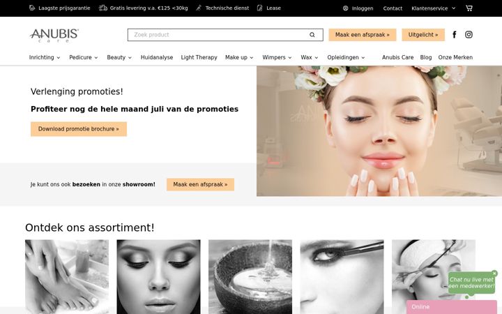 Screenshot of anubiscare.be