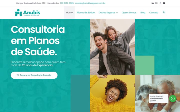 Screenshot of anubisseguros.com.br
