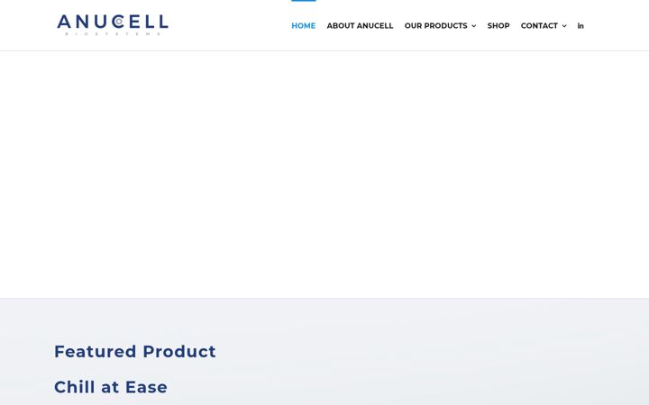 Screenshot von anucellbio.com