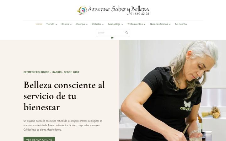Ekrano kopija anuenuesaluzybelleza.es