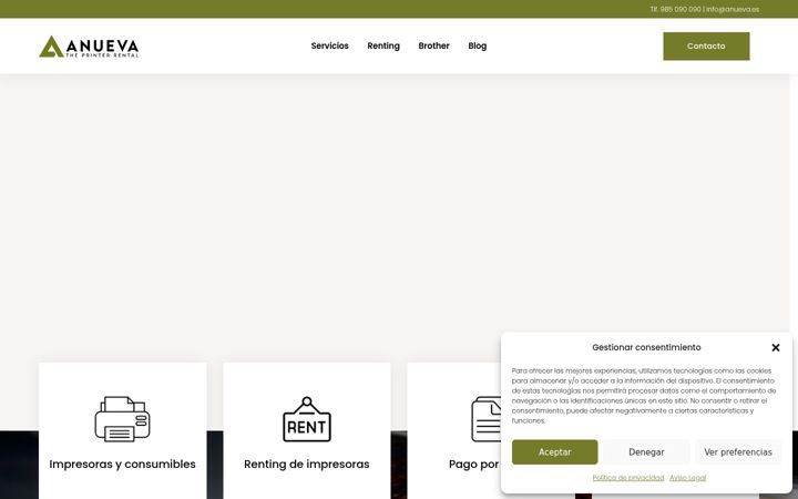 Screenshot of anueva.es