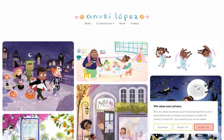 Screenshot of anukilopez.com