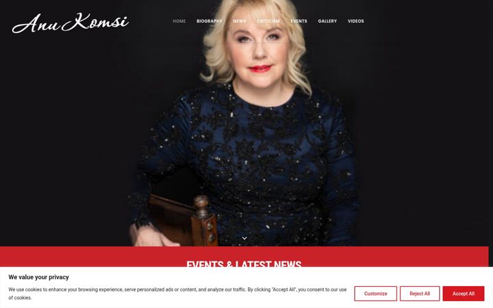 Screenshot of anukomsi.fi