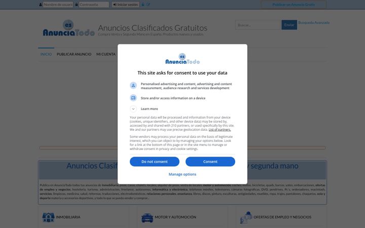 Screenshot of anunciatodo.es