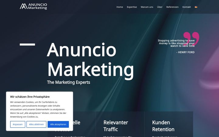 Screenshot of anuncio-marketing.com