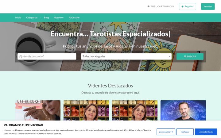 Screenshot of anuncios-videntes.com