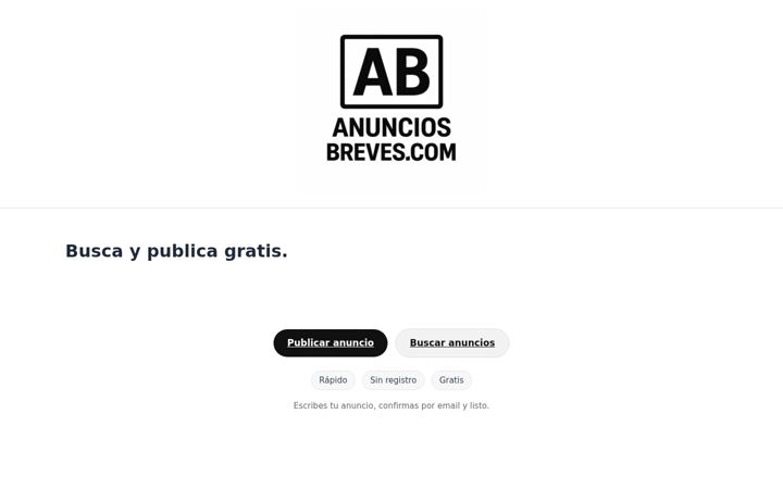 Screenshot of anunciosbreves.com