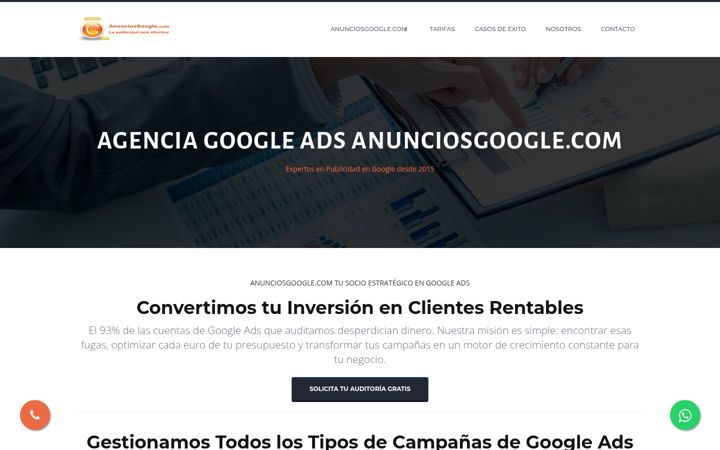 Screenshot of anunciosgoogle.com